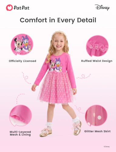 Image of Disney Girls' Tulle Tutu Dress Birthday Party Outfit Toddler to Big Kid