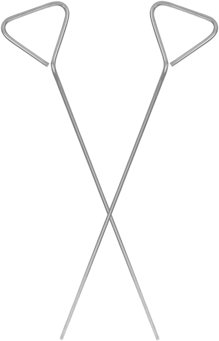 2pcs Stainless Steel Triangle Petri Dish Spreader Rods Lab Equipment Cell Culture Spreaders for Microbiology Research