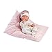 Produktbild Llorens 1073880 Puppe Nica Nana mit blauen Augen, Babypuppe mit Vinyl-Körper, inkl. Kuschelkissen, 40 cm
