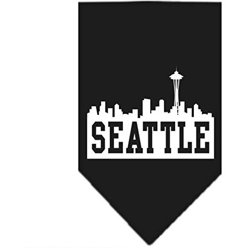 Pet & Dog Bandana Seattle Skyline Black Small