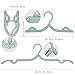 16 pcs Travel Hangers Portable Collapsible Clothes Hangers Folding Hangers Travel Laundry Accessories Space Saving for Clothes(16 pcs with 6 Clips)