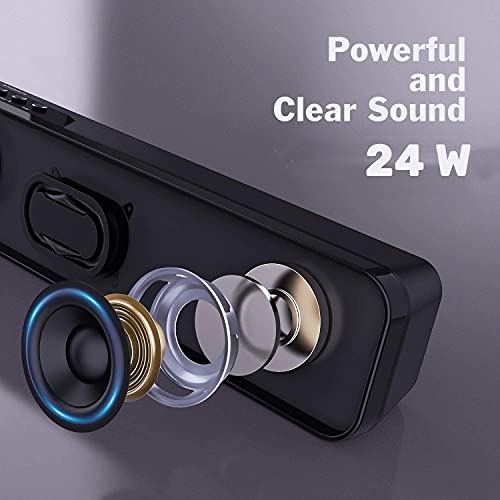 Image of Zoook Melody Bluetooth Soundbar 24W /USB /TF /AUX-in /FM /Bluetooth 5.0 /2500 mah Battery /Portable /Bluetooth Speaker (Black)