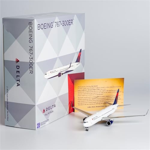 Modelo de avión de colección Delta B767-300ER escala 1/400 réplica exacta de 13cm miniatura 4