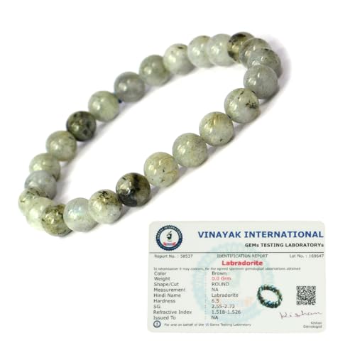 Image of Reiki Crystal Products Certified Natural Crystal Stone 8 mm Round Beads Bracelet for Men and Women | Reiki Charged Gemstone Bracelets | Multiple Stone Variants Available