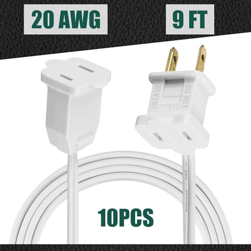 Snapklik.com : Kanayu Indoor Extension Cord 2 Prong Electric Cord ...