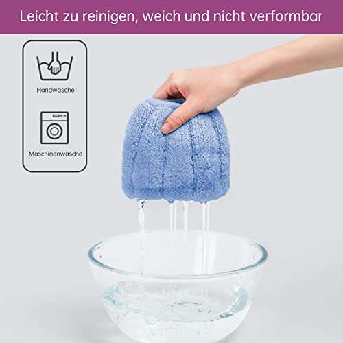 Dreamark 4 stück Toilettensitzbezug Waschbar WC Sitzwärmer weiche Toilettenkissen WC Deckelbezug um die Klobrille im Winter warm zu bleiben Toilettensitzabdeckung universal dehnbar für Zuhause Büro – Bild 6