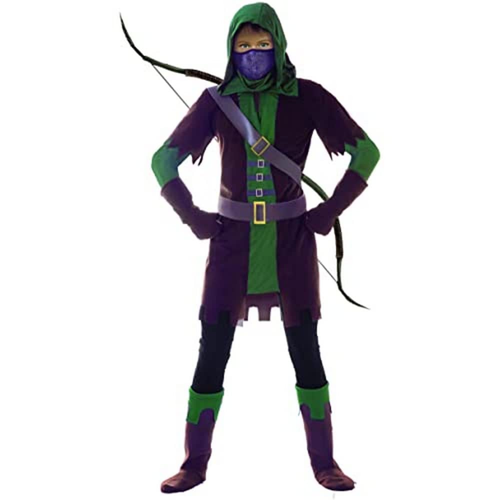 Ciao 27522 Archer Masked Arrow Adult Costume (Size S/M), Unisex, Green, Brown Adult (Size S/M)
