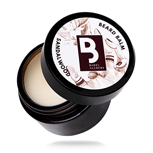 Babel Alchemy Beard Balm And Conditioner - All Natural Organic Grooming Beeswax Balm For Leave-In Conditioning, Styling, Softening, And Promoting Growth For Mens Beards And Mustaches (Sandalwood) #TOP14