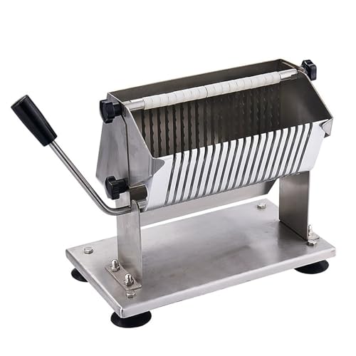 Máquina cortadora de salchichas, cortador de hoja dentada para carne y queso, herramienta manual de acero inoxidable para cortar alimentos