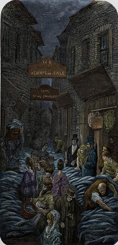 Tableaux toile Gustave Doré marché aux poissons poster mural