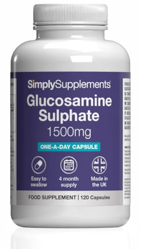 Glucosamine Sulphate 1500mg | Supports Natural Glucosamine Levels | High-Strength 2KCl Formula | One-a-Day Convenience | 120 Capsules = 4 Months Supply | GMP-Certified & UK-Made