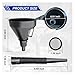 ZIMISI Wide Mouth Oil Funnel with Handle, Flexible Funnel with Hose Extension, Mesh Screen Filter, Oil Change Funnels for Automotive Use, Fits Liquid, Diesel, Kerosene, Gasoline (2PCS)