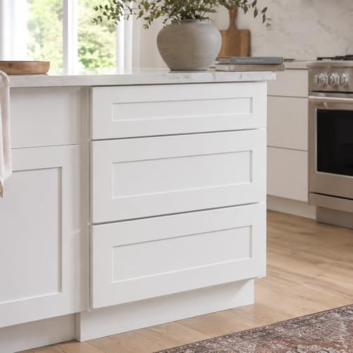 Image of Design House Brookings Kitchen Base Cabinet, 27 inch, White