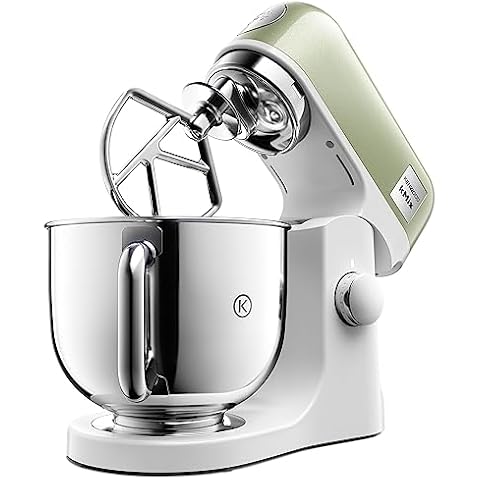Kenwood kMix Stand Mixer for Baking, Stylish Kitchen Mixer with K-beater, Dough Hook and Whisk, 5L Stainless Steel Bowl, Removable Splash Guard Cover