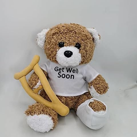 Get Well Soon Teddy Bear - Plush Teddy Bear for Kids/Men/Women, Get Well Soon Animal Gift Cover