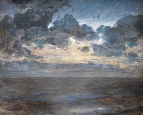 Peinture sur Toile Nuit d'été plage Tisvilde pour sublimer un mur blanc de chambre