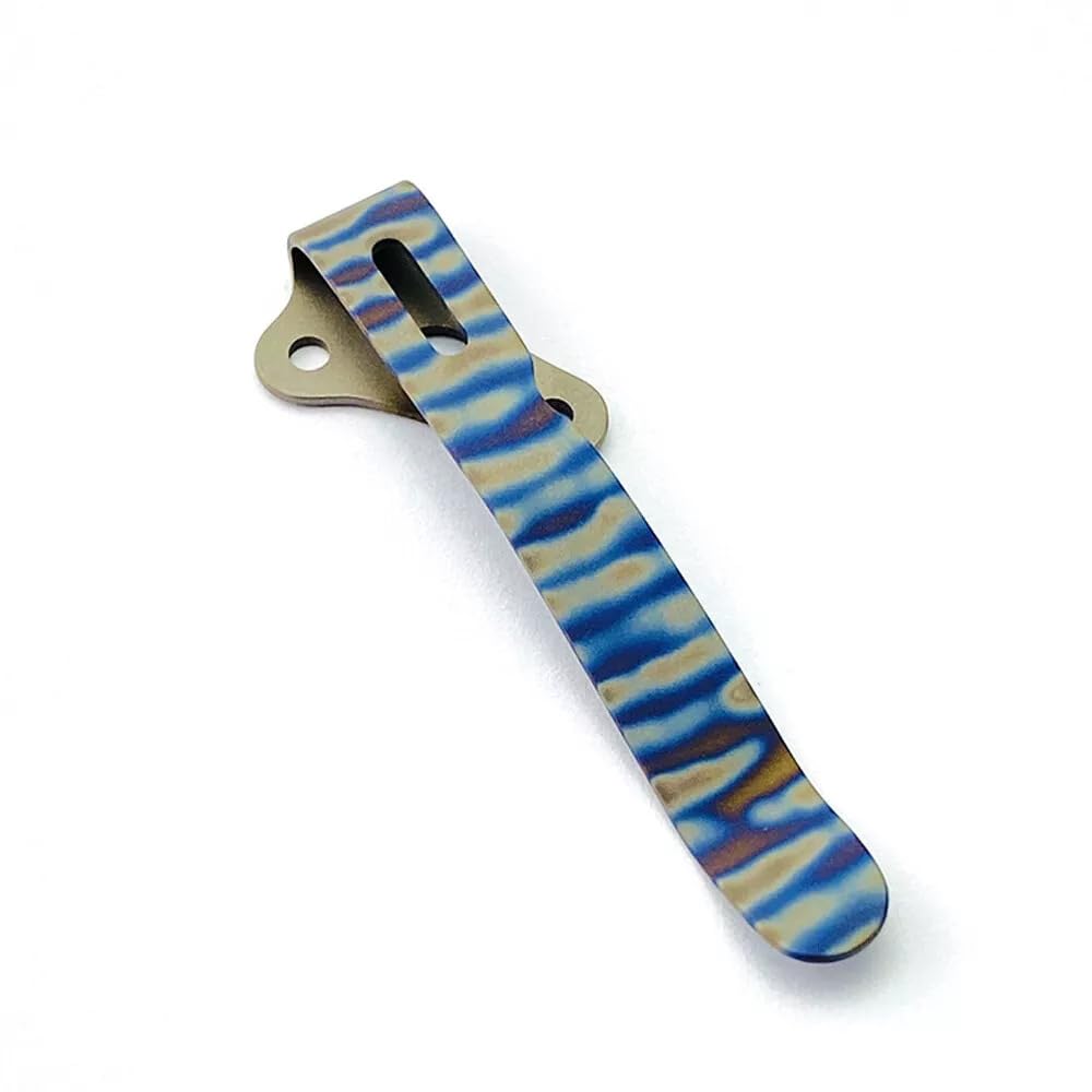 UCCKEYI 1PC Titanium Deep Carry Pocket Clip Compatible for AD20.5 AD20 Demko Knives Pattern
