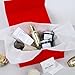 UoeRing 1 Pcs Red Gift Box 9.5x6x3 inch Small Luxury Gift Box for Presents with Magnetic Lid Collapsible,Valentine's Day,Christmas,Contains Card, Ribbon, Tissue Paper,Shredded Paper Fille