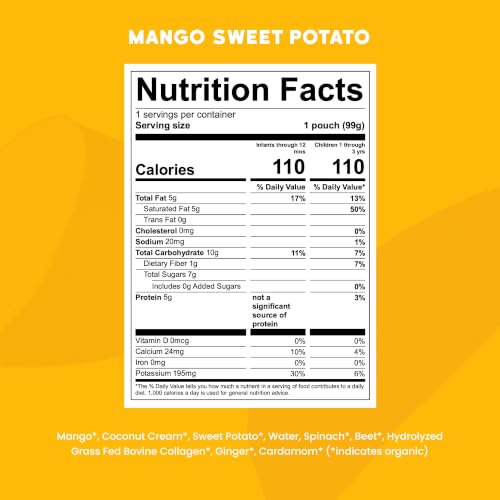Image of Serenity Kids Baby Food Pouches, Toddler Snacks, Smoothie, 3.5 Oz, 12 Pack | 5g Protein, Organic Dairy Free Baby Puree, Baby Snacks, Toddler Food, Gluten Free Snacks, Smoothie Pouch