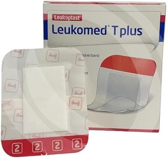 BSN Leukomed T plus Transparent Film Dressing with Absorbent Pad, 8cm x 10cm, Pack of 50