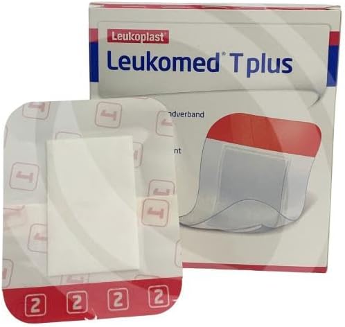 BSN Leukomed T plus Transparent Film Dressing with Absorbent Pad, 8cm x 10cm, Pack of 50