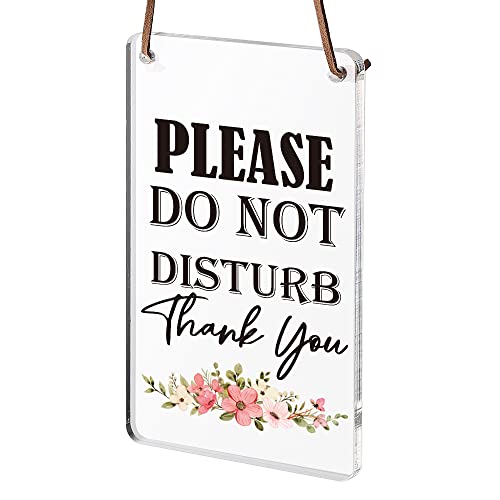 Image of Please Do Not Disturb Sign for Door, Used for Home, Offices, Spa Treatment, Law Firms, Clinics, Hotels or During Therapy, Counseling Sessions,Funny Office Decoration Gift for Co-Worker, WAP3
