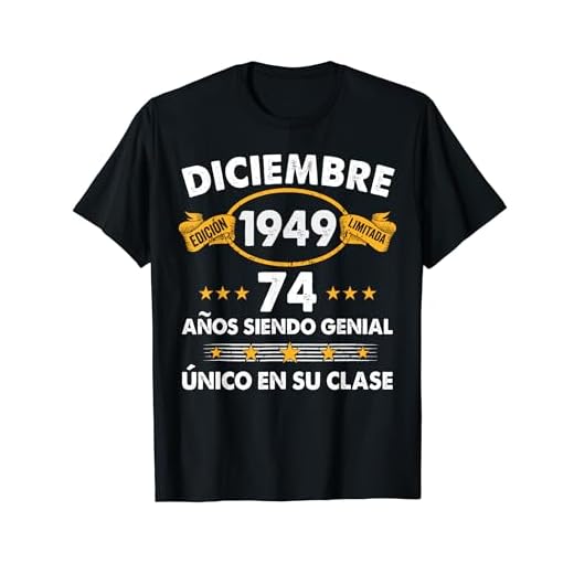 74 Años Cumpleaños Regalo Diciembre 1949 Diciembre 74 Años Camiseta