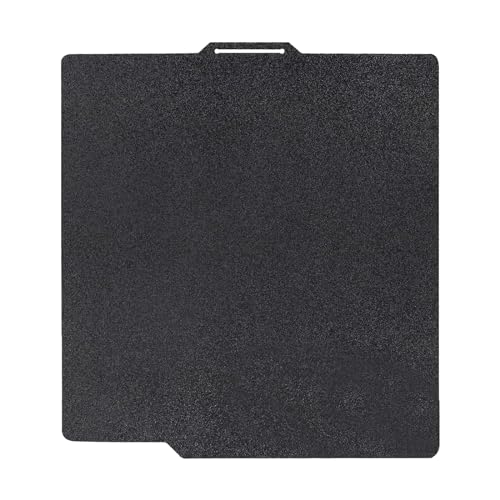 Double Sided Black PEI Build Plate for Bambu Lab X1/X1C/X1E/P1P/P1S/P2S/A1, Flexible Spring Steel Sheet for Bambu Lab 3D Printers Platform 257x257mm