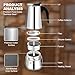 Imagen de DITOSH Cafetera Espresso de 2 Taza de Acero Inoxidable Moka Pot Cafetera Espresso Percoladora Cafetera Italiana Capaz Cafetera Moka Cafe Classic Maker Para el Hogar y Camping 100ml 3
