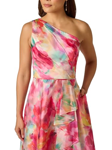 Image of Adrianna Papell Printed High-Low Dress