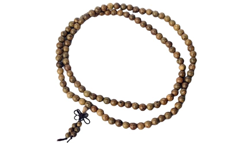 Perles de prière bouddhiste 6mm en bois naturel pour réduire le stress par le reiki