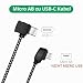LYONGTECH Micro AB auf USB C 9.3CM Kabel für Mavic Mini, Mini SE,Mavic 2 Pro/Zoom,Mavic Air,Mavic Pro Fernbedienung, OTG Handy Controller Drohne Zubehör (USB-C Anschluss)