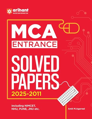 Image of Arihant MCA Entrance Solved Papers 2025-2011 | Covers NIMCET, JNU, PUNE, NHU and Other MCA Exams | Previous Year Question Papers with Solutions | English Medium