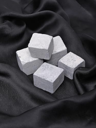 Image of Brighty Brightify Black Slate Cubes Chalk 900g Pack | Barfi-Shaped Shale Stone Pieces for Writing, Drawing, Craft, Labeling, Educational Boards & Decorative Use (15 Pieces)