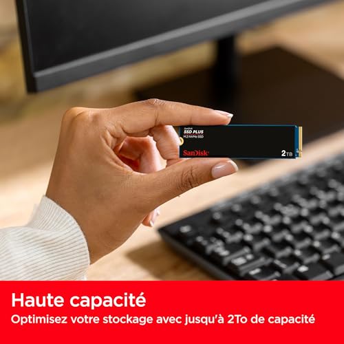 SanDisk SSD PLUS SSD interne .2 2280 PCIe 3.0 NVMe - vue 10