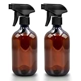 Criveple 2 flacons pulvérisateurs, 500 ml, flacon pulvérisateur pour plantes, nébuliseur, avec embouts de pulvérisation réglables, pour le nettoyage de la maison, jardin, coiffeur (marron)