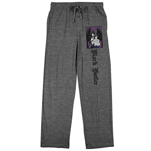 Bioworld Black Butler Men's Graphite Heather Sleep Pajama Pants