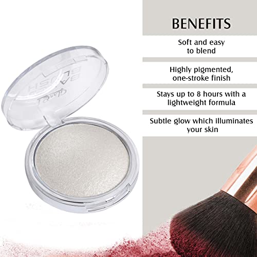 Image of Glam21 Baked Blusher | Highly Pigmented, Long Lasting | Illuminating Glow Finish | Smooth & Blendable Texture |Stays up to 8 hours | For All Skin Types | 6gm | Shade-04