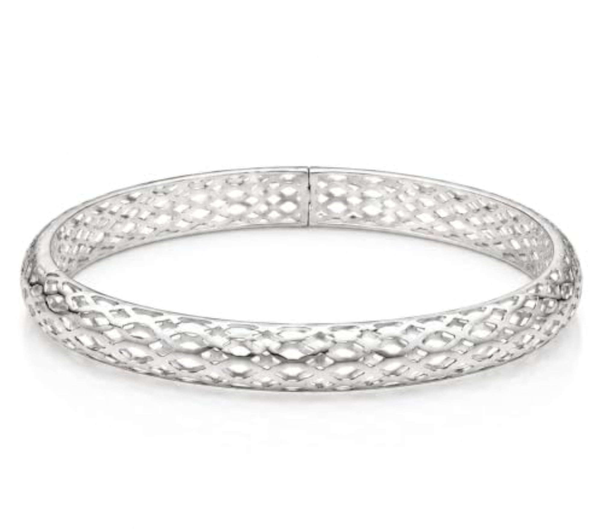 Women's 925 Sterling Silver Rhodium Plated Bracelet