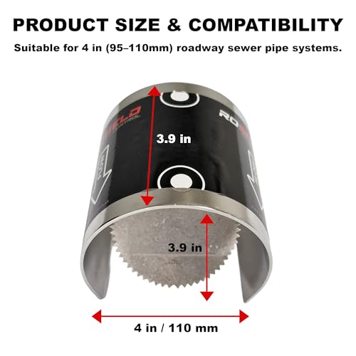 Roshield 2X Rat Drain Guard | Stop Rats Within Drainage & Properties | Rodent Flap Control & Prevention Proofing (Stainless Steel 4"/110Mm) - 4