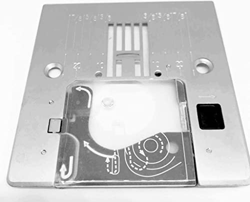 Plaque à points avec couvercle de bobine pour machine à coudre Pfaff Ambition Essential 1.0, 1.5, 2.0