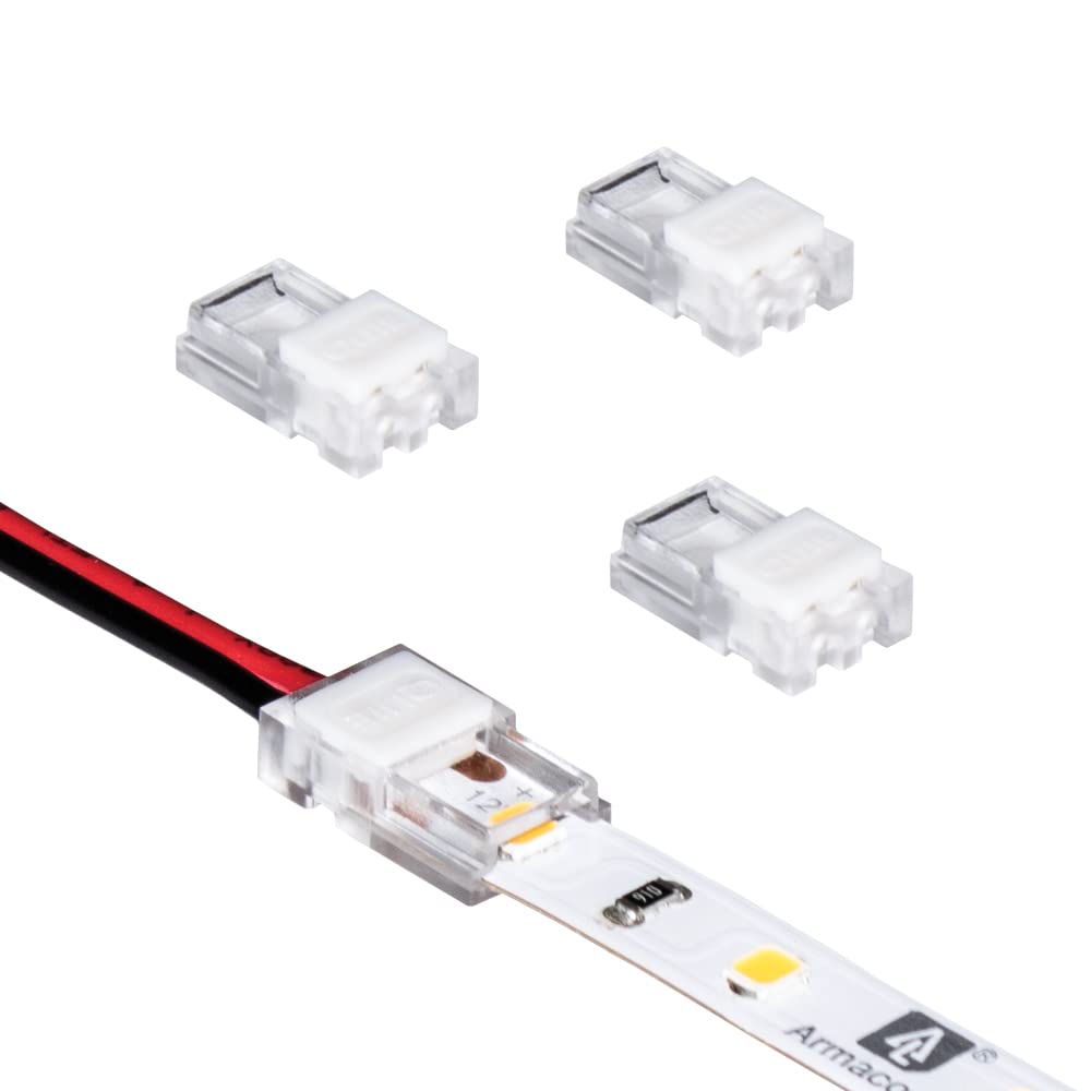 Armacost Lighting SureLock Pro White/Single Color LED Tape to Wire Channel Connector 560823
