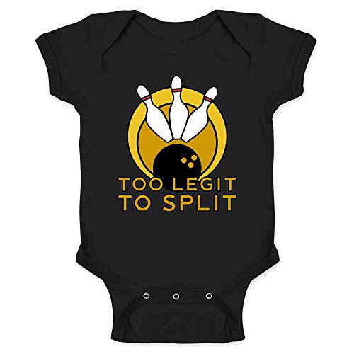 Too Legit to Split Bowling Team Funny Black 6M Infant Baby Boy Girl