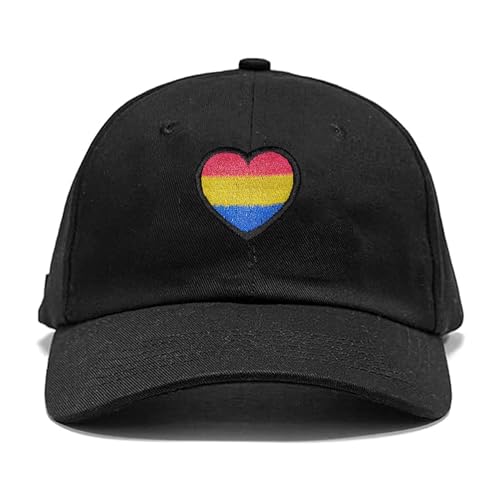 Image of Embroidered Pride Hat LGBT Cap Low Profile Distressed Dad Hat