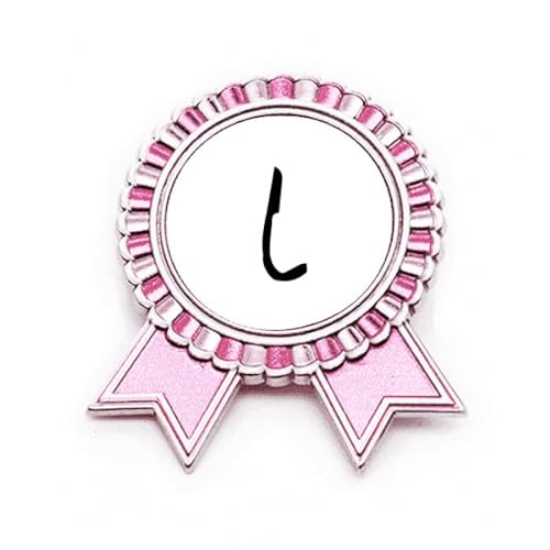 Médaille gagnante en forme de broche iota alphabet grec, cadeau idéal en métal