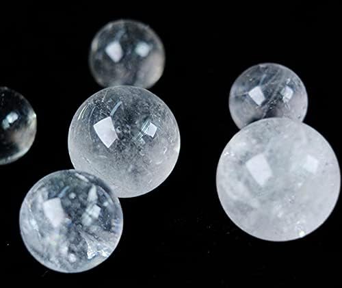 Miniatura 6 de Bola de cristal curativo, esfera natural, cuarzo transparente, esfera pulida, chakras, reiki, meditación, colección Scrying regalo (bola de cristal,