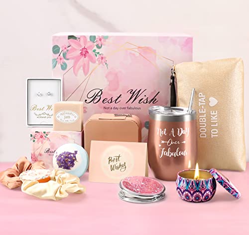Product Image of the Birthday Gifts for Women Mom Thank You Gifts Mothers Day Gifts Best Friends Gifts Get Well Soon Gifts Relaxing Birthday Spa Gifts You are Awesome Wine Tumbler Inspirational Gifts Coworker Wife Sister