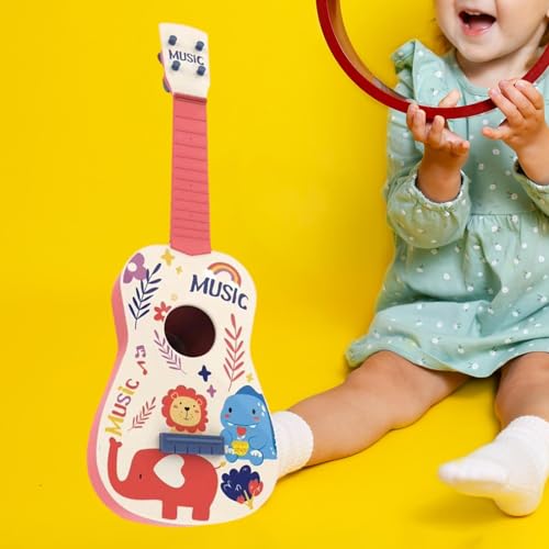 F Fityle Mini Guitare Ukulele pour Enfants, Taille compacte, Jouets pour bébés débutants, Instrument éducatif, Cadeau de Nouvel an et de noël , Rose - Les Beatles, Paul McCartney, John Lennon, RIngo Starr, George Harrison F Fityle Mini Guitare Ukulele pour Enfants, Taille compacte, Jouets pour bébés débutants, Instrument éducatif, Cadeau de Nouvel an et de noël , Rose – Image 5