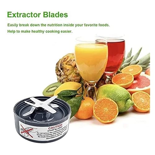 Cuchilla de corte de acero inoxidable de alta resistencia para vasos NutriBullet 600W y Pro 900W 5