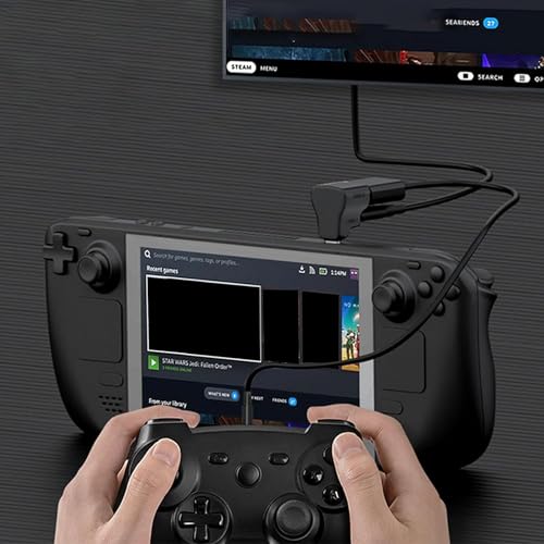Image of Tobo USB C Splitter Adapter with Type-C 3.1 and USB-A 2.0, Supports 100W Fast Charging 20G Data Transfer 8K@60Hz Video Output, for Steam, Phone, Laptop, Tablet Black TD-1137CC